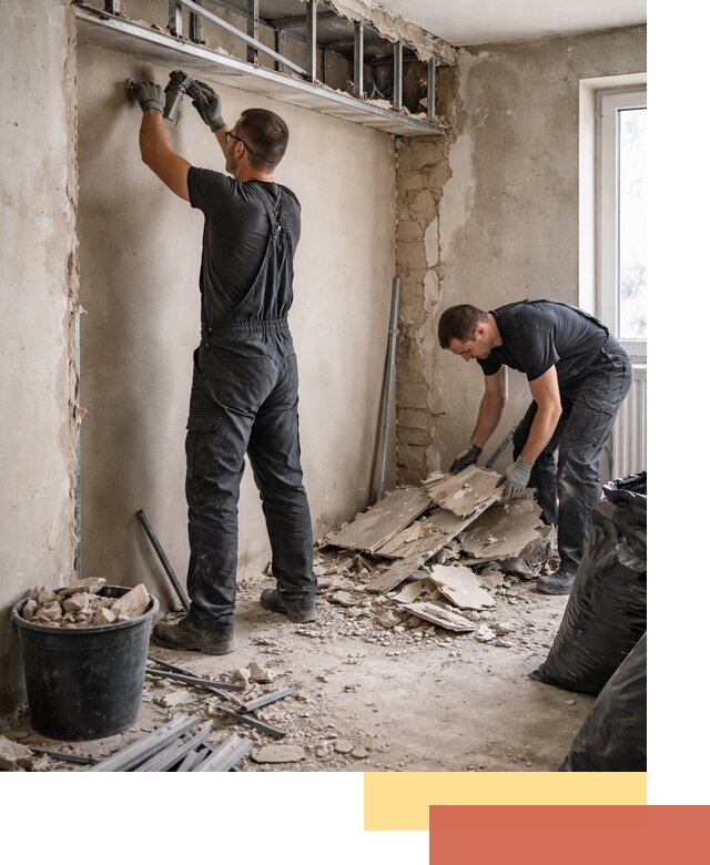 Демонтаж короба из гипсокартона в Кореновске быстро и аккуратно