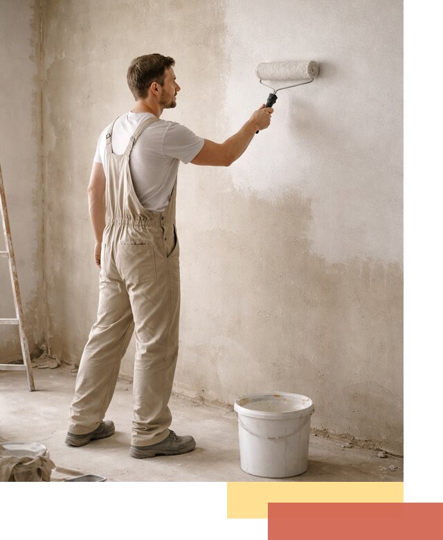 Грунтовка стен под отделку в Кореновске профессиональным раствором