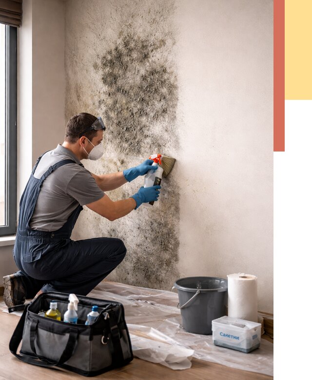 Удаление плесени со стен в Кореновске от 2228 руб. — быстро и недорого | ОТДЕЛОЧНИК-Кнв