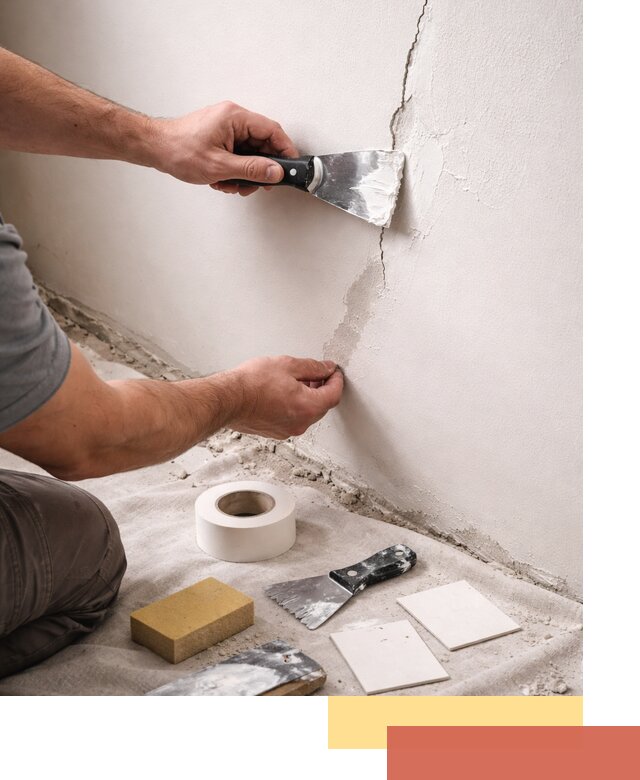 Заделка трещин и сколов в стенах и потолках в Кореновске
