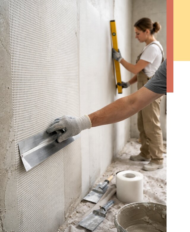 Армирование стен стеклосеткой в Кореновске от 3316 руб. под ключ | ОТДЕЛОЧНИК-Кнв