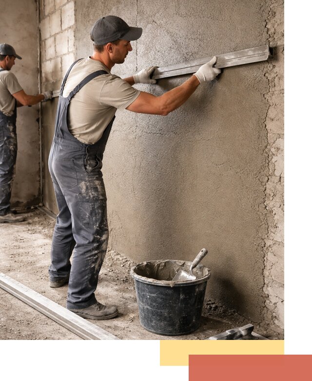 Штукатурка стен цементно-песчаная в Кореновске профессионально