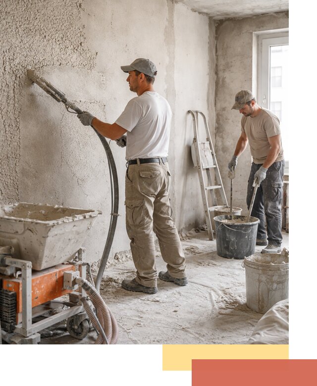 Машинная штукатурка стен в Кореновске — быстро и качественно