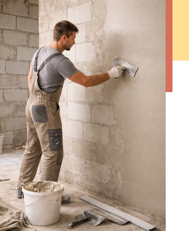 Штукатурка стен из газобетона в Кореновске от 2176 руб./м2 — быстро и недорого | ОТДЕЛОЧНИК-Кнв