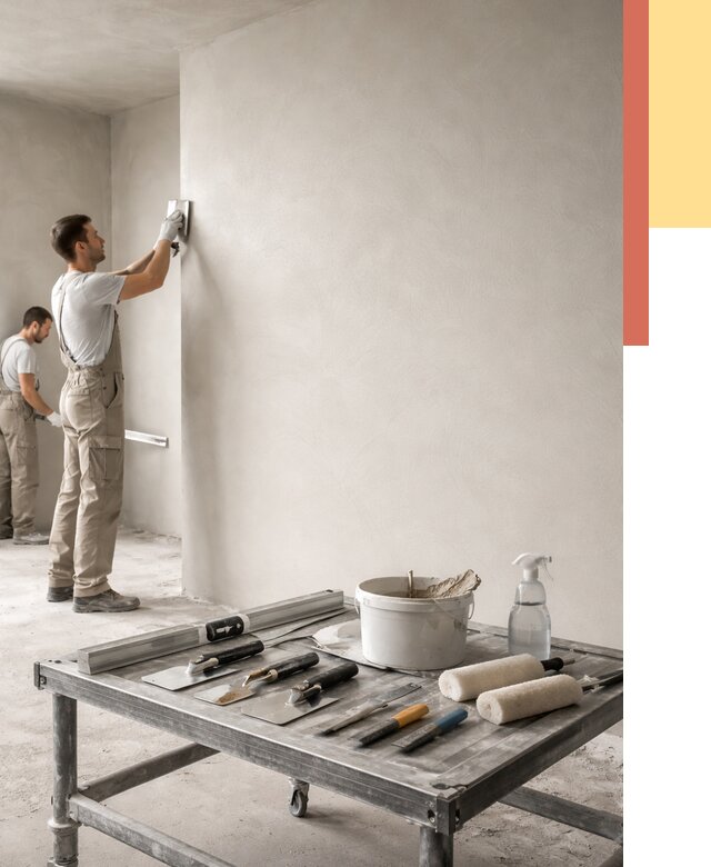 Штукатурка стен под покраску в Кореновске от 4664 руб./м² — качественно и недорого | ОТДЕЛОЧНИК-Кнв