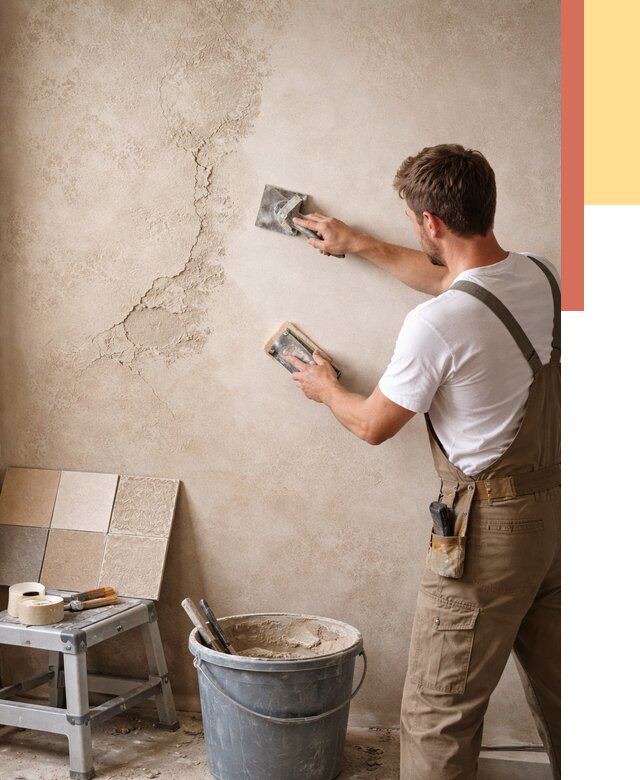 Ремонт декоративной штукатурки в Кореновске от 4664 руб. под ключ | ОТДЕЛОЧНИК-Кнв