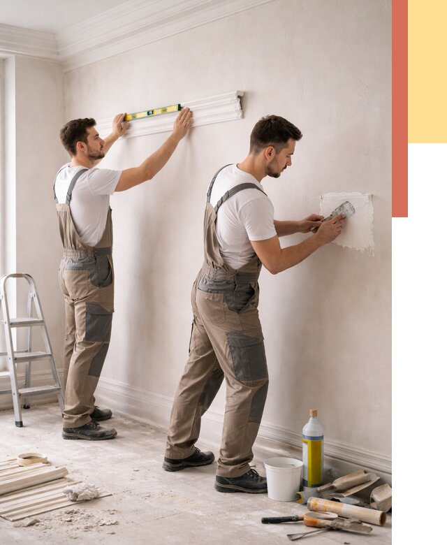 Монтаж лепнины на стены в Кореновске от 4664 руб. — недорого, быстро | ОТДЕЛОЧНИК-Кнв