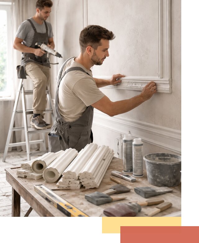 Монтаж лепнины на стены в Кореновске профессионально и качественно