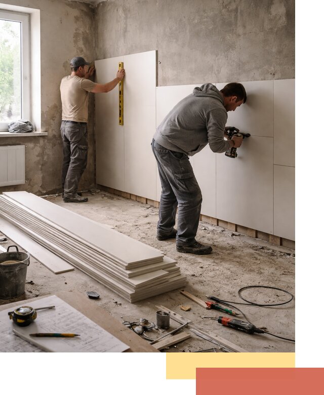 Монтаж ПВХ панелей на стены в Кореновске качественно и быстро