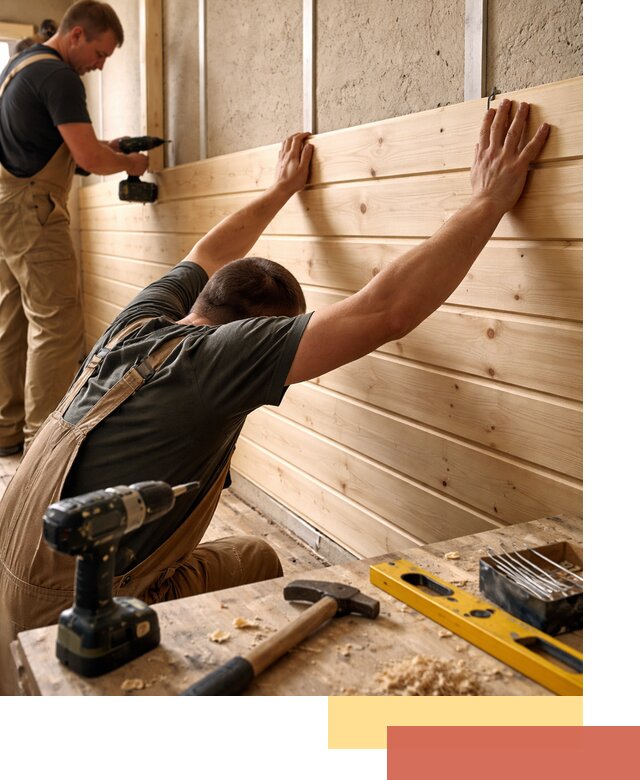 Монтаж деревянной вагонки на стены в Кореновске быстро и качественно