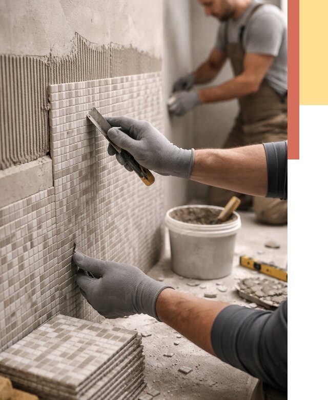 Облицовка стен мозаикой в Кореновске от 3316 руб/м2 — укладка мозаики на стены | ОТДЕЛОЧНИК-Кнв