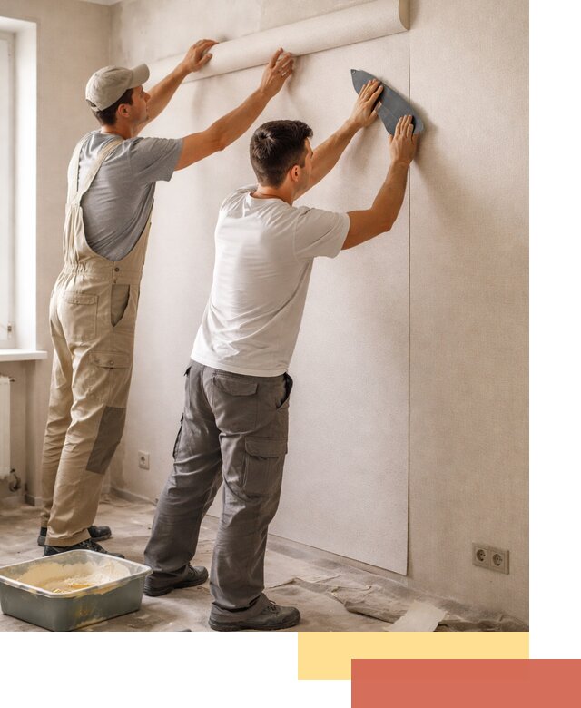 Поклейка виниловых обоев в Кореновске профессионально и качественно