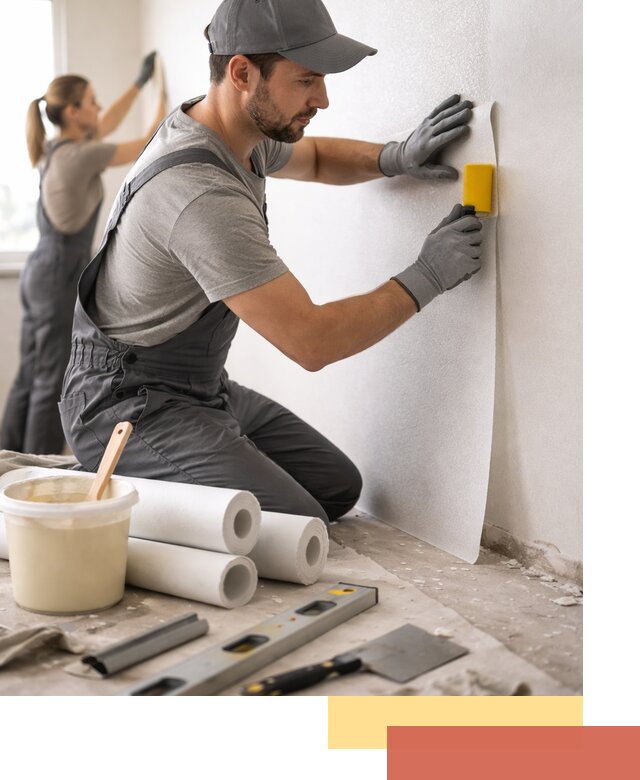 Поклейка стеклообоев профессионально в Кореновске