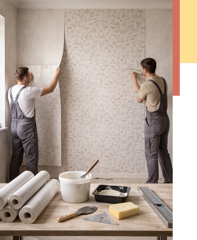 Поклейка обоев с подбором рисунка в Кореновске от 3627 руб. | ОТДЕЛОЧНИК-Кнв - быстро и недорого