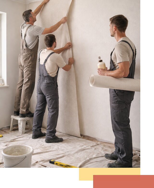 Оклейка стен обоями в Кореновске — качественно и профессионально