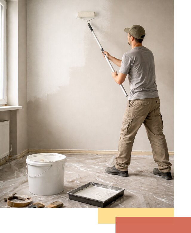 Покраска стен латексной краской в Кореновске качественно и быстро