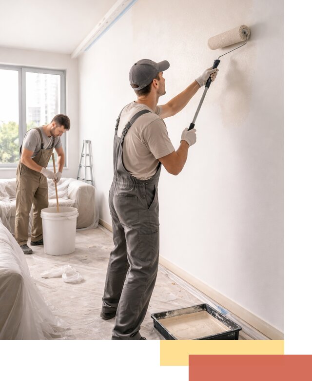 Покраска стен в офисе в Кореновске — быстрый и качественный ремонт