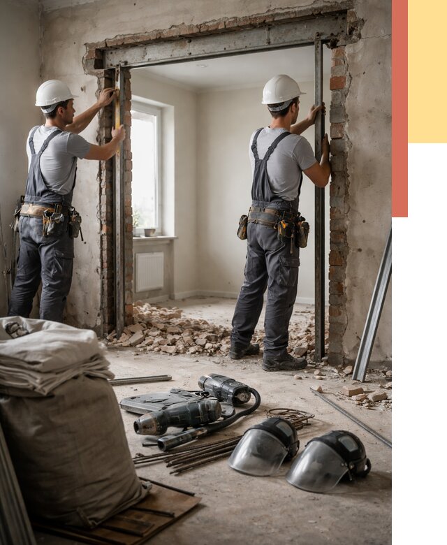 Расширение дверного проема в Кореновске от 12955 руб. под ключ | ОТДЕЛОЧНИК-Кнв