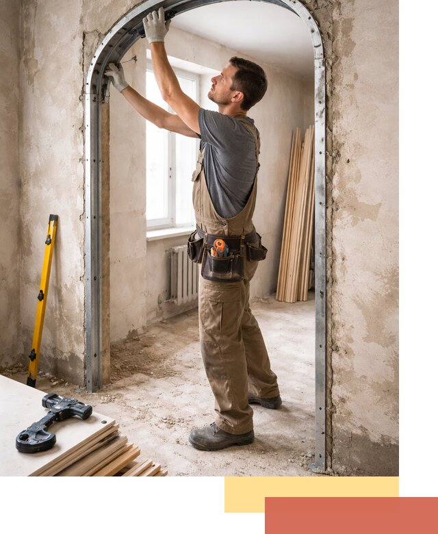 Устройство арочного проема в Кореновске под ключ