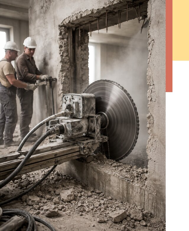 Алмазная резка проемов в Кореновске от 4664 руб. быстро и недорого | ОТДЕЛОЧНИК-Кнв