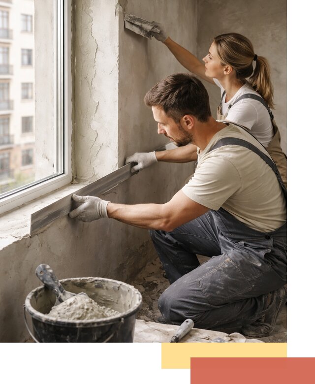 Штукатурка откосов дверей и окон профессионально в Кореновске