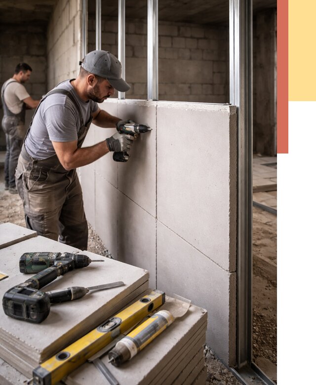 Кладка влагостойких перегородок ПГП в Кореновске от 1244 руб. под ключ | ОТДЕЛОЧНИК-Кнв