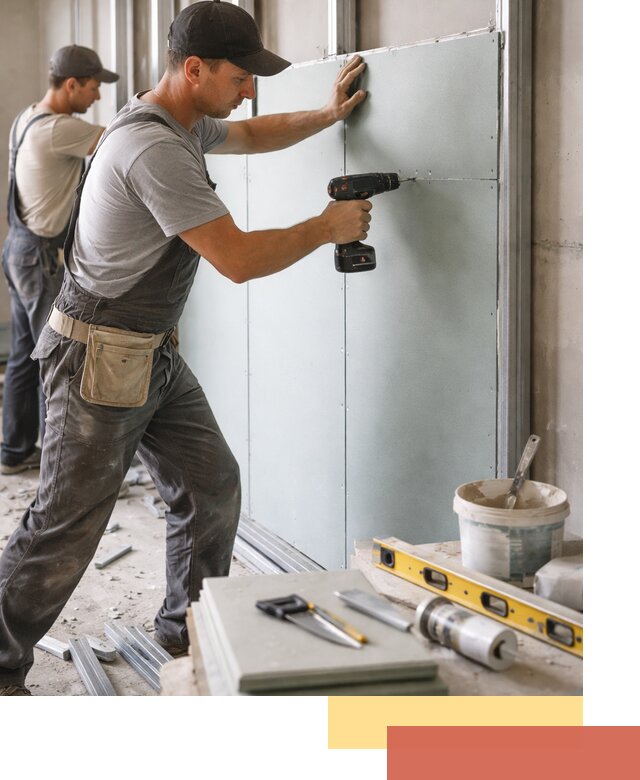 Кладка влагостойких перегородок ПГП в Кореновске