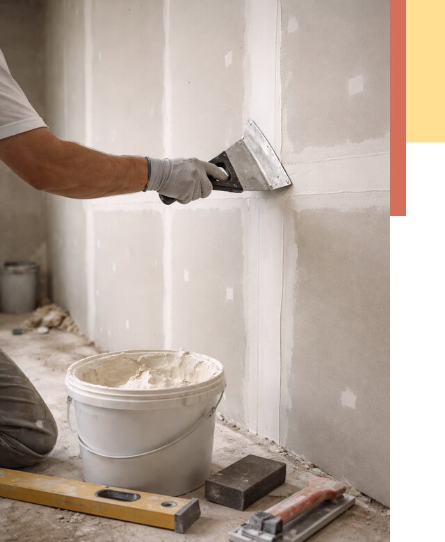 Шпаклевка перегородок из гипсокартона в Кореновске от 2591 руб. — услуги ОТДЕЛОЧНИК-Кнв