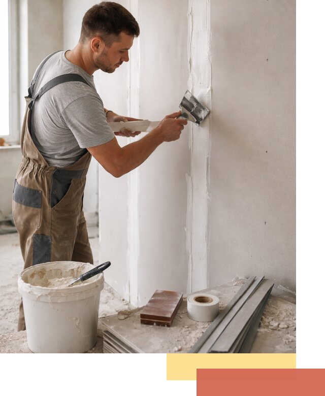 Шпаклевка перегородок из гипсокартона в Кореновске качественно и быстро