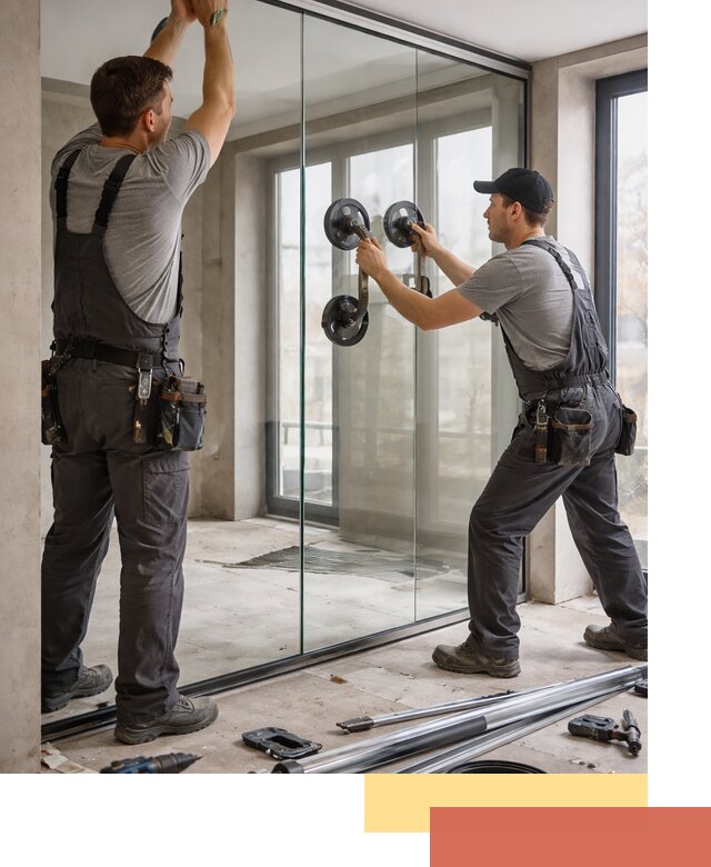 Цельностеклянные перегородки под ключ в Кореновске