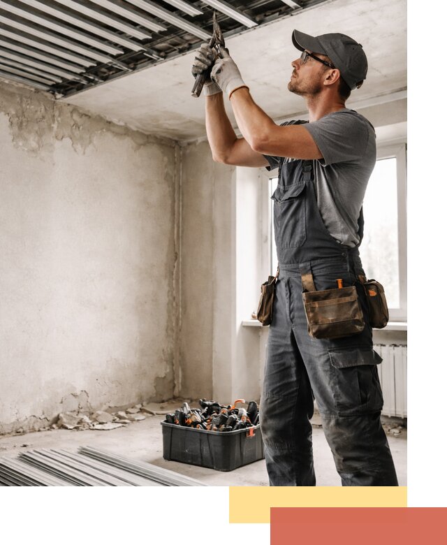 Демонтаж реечного потолка в Кореновске быстро и аккуратно