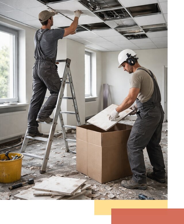 Демонтаж потолочной плитки в Кореновске быстро и аккуратно