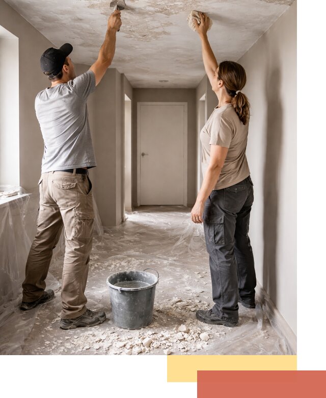 Удаление побелки с потолка в Кореновске — быстро и аккуратно