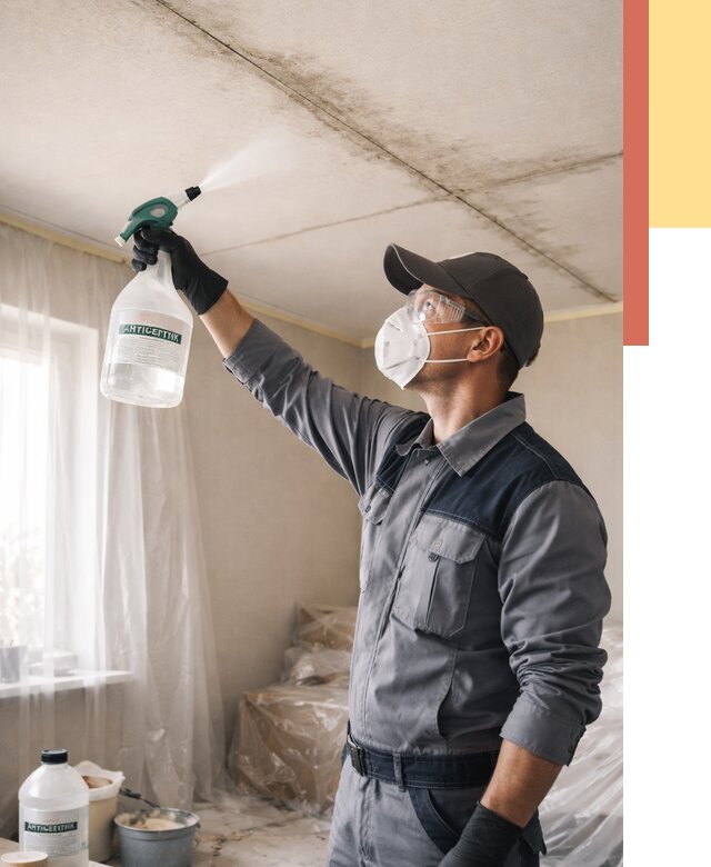 Антисептическая обработка потолка в Кореновске от 2591 руб. | ОТДЕЛОЧНИК-Кнв