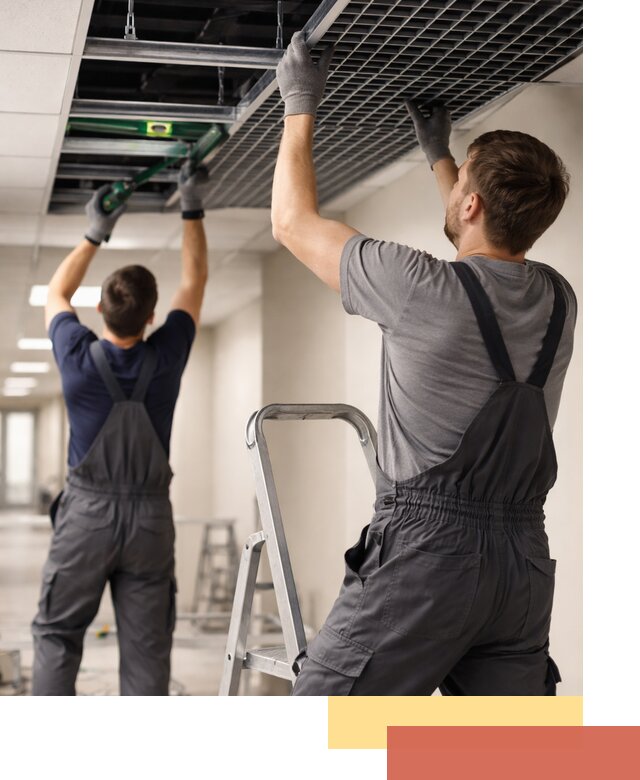 Монтаж потолка Грильято в Кореновске: установка под ключ качественно