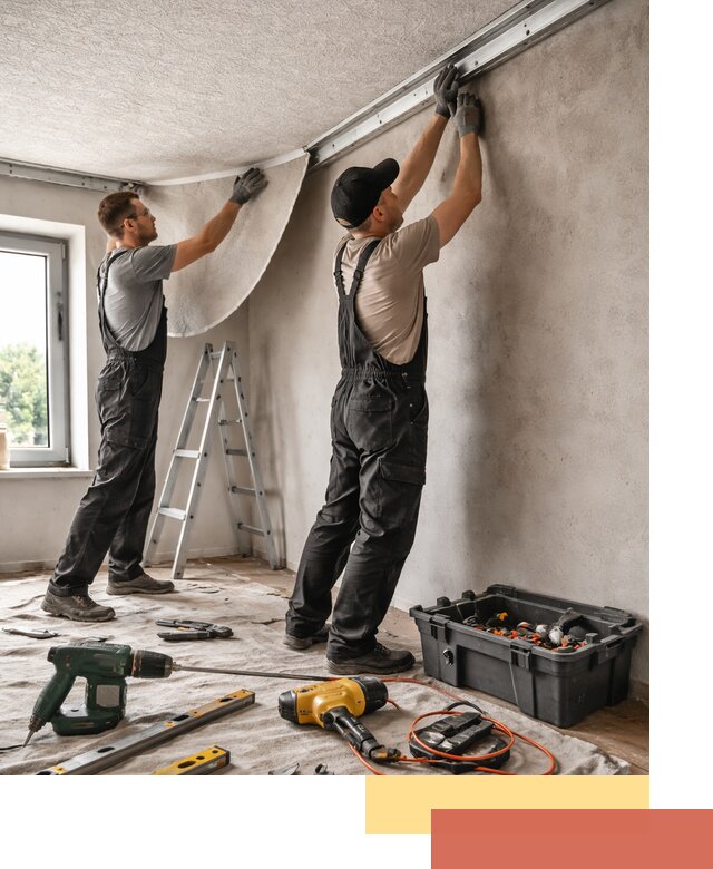 Монтаж фактурного натяжного потолка в Кореновске качественно и быстро