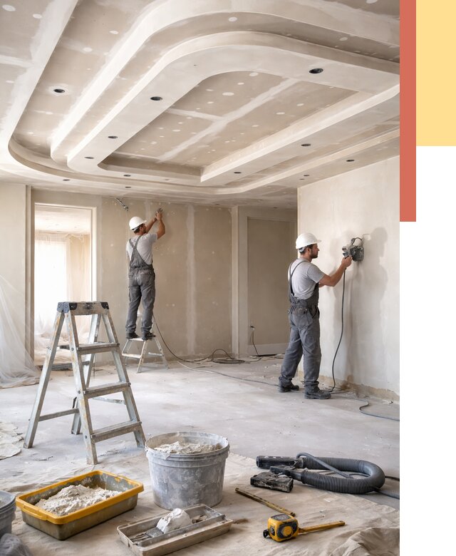 Многоуровневый потолок из гипсокартона в Кореновске от 777 руб. под ключ | ОТДЕЛОЧНИК-Кнв