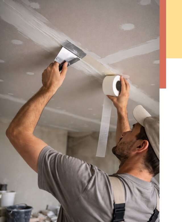 Обработка швов потолка ГКЛ в Кореновске от 7773 руб. под ключ | ОТДЕЛОЧНИК-Кнв