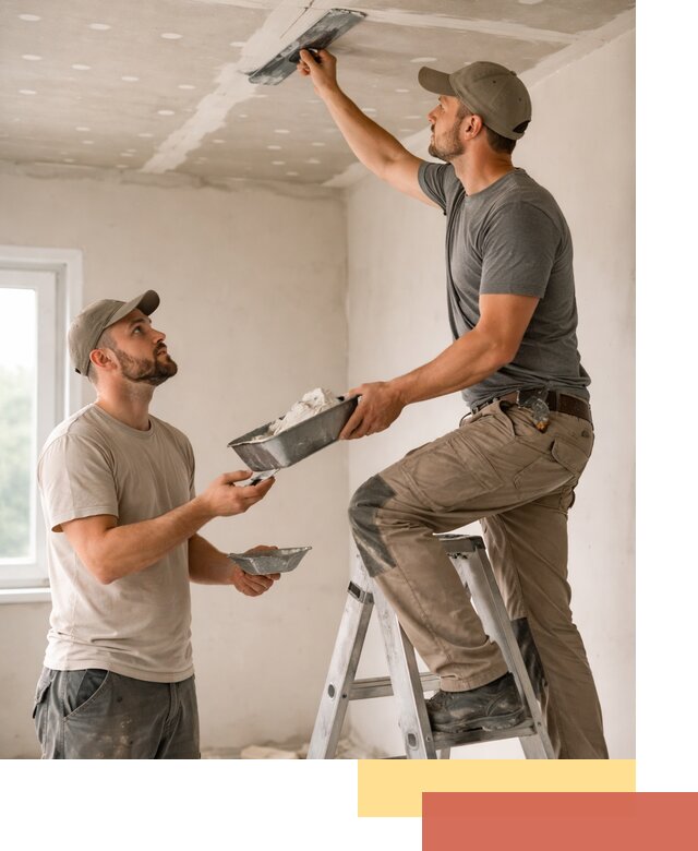 Шпаклевка потолка из гипсокартона в Кореновске качественно и быстро