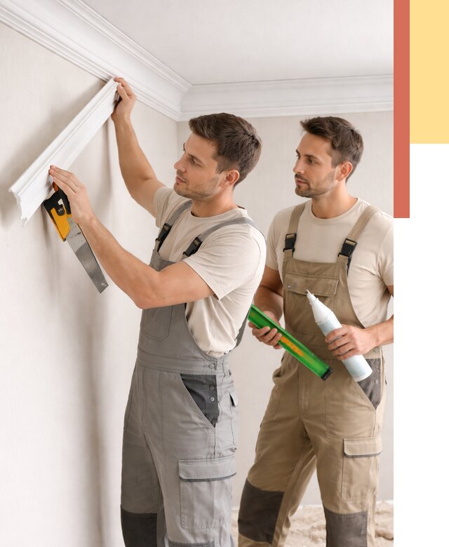 Монтаж потолочного плинтуса в Кореновске от 2384 руб. — быстро и недорого | ОТДЕЛОЧНИК-Кнв