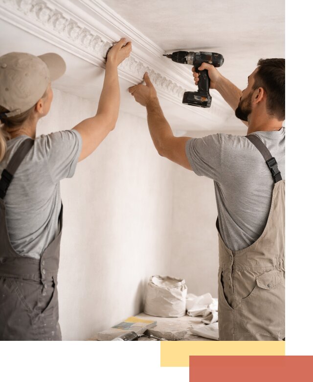 Профессиональный монтаж лепнины на потолок в Кореновске