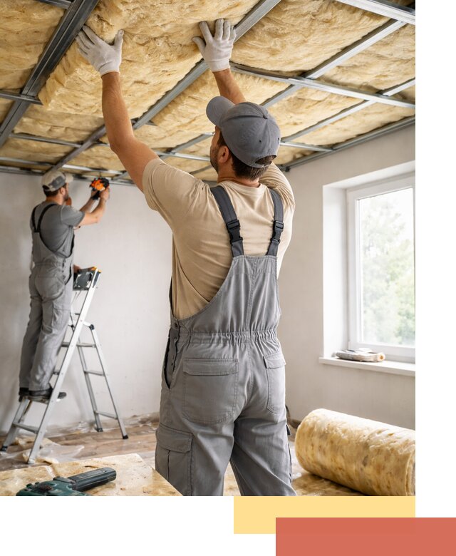 Утепление потолка под ключ в Кореновске качественно и быстро