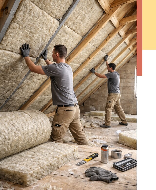 Утепление потолка минватой в Кореновске от 1503 руб. — быстро и недорого | ОТДЕЛОЧНИК-Кнв