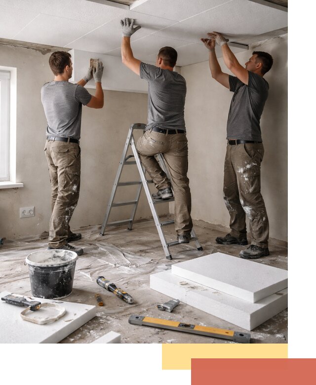 Утепление потолка пенопластом в Кореновске быстро и качественно