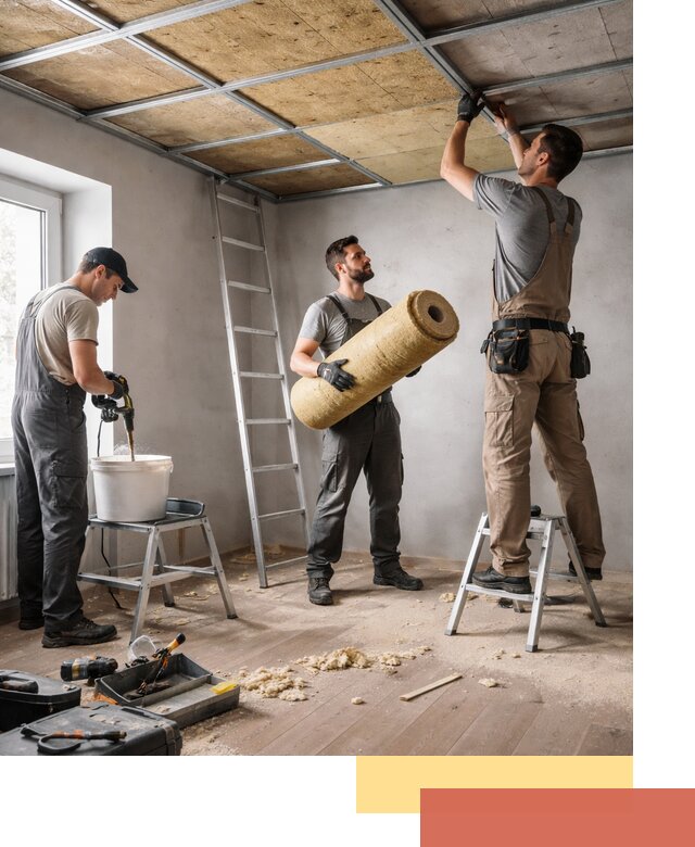 Шумоизоляция потолка в Кореновске: профессиональный монтаж и отделка