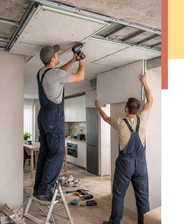 Шумоизоляция потолка панелями зипс в Кореновске от 1917 руб. под ключ | ОТДЕЛОЧНИК-Кнв